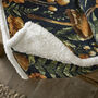 Mushrooms Soft Fleece Throw With Sherpa Backing 41021037, thumbnail 4 of 4