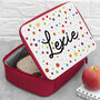 Personalised Kids Fun Polka Dot Insulated Lunch Bag, thumbnail 1 of 12