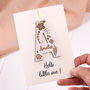 Personalised Engraved Letter Keepsake New Baby Card, thumbnail 5 of 7