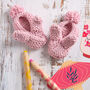 Bunny Baby Slippers Knitting Kit The Year Of The Rabbit, thumbnail 3 of 6
