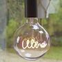 Wine Text Light Bulb And Table Lamp, thumbnail 4 of 5