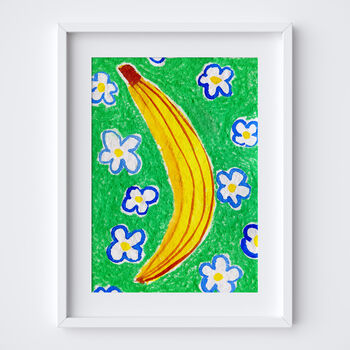 Banana Food Art Print Kitchen Fruit Poster, 10 of 12