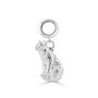 Sitting Cat Charm Sterling Silver, thumbnail 4 of 9