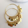 Statement Coin Hoops, thumbnail 2 of 6