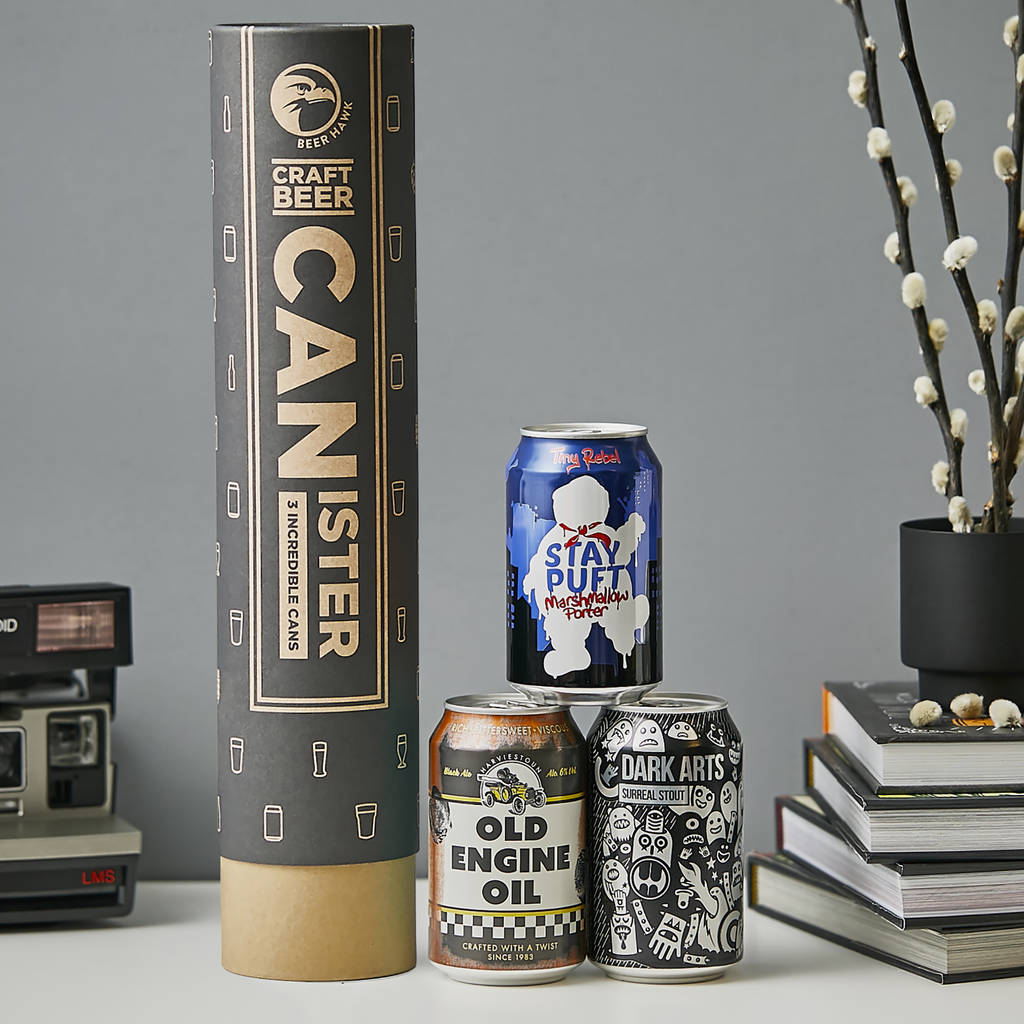 Porter And Stout Beer Canister Gift Idea By Beer Hawk