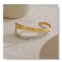 Monaco D'or Gold Two Tone Ombré Curve Gift Bangle, thumbnail 4 of 4