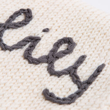 Personalised Baby Blanket Beginner Knitting Kit, 4 of 9