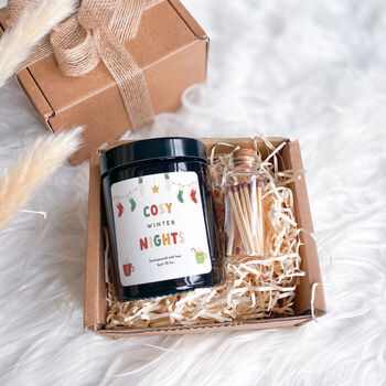 Cosy Winter Nights Scented Candle Gift Set, 5 of 5