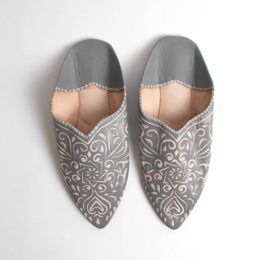 moroccan decorative babouche slippers by bohemia | notonthehighstreet.com