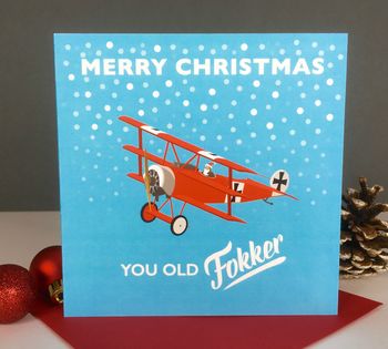 'Old Fokker Merry Christmas' Card No. Two, 2 of 2