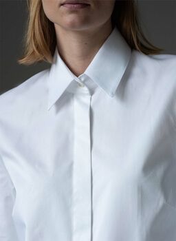 Claudette White Organic Cotton Shirt, 3 of 5