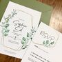 Eucalyptus Wedding Invitation // Wedding Stationery, thumbnail 3 of 5