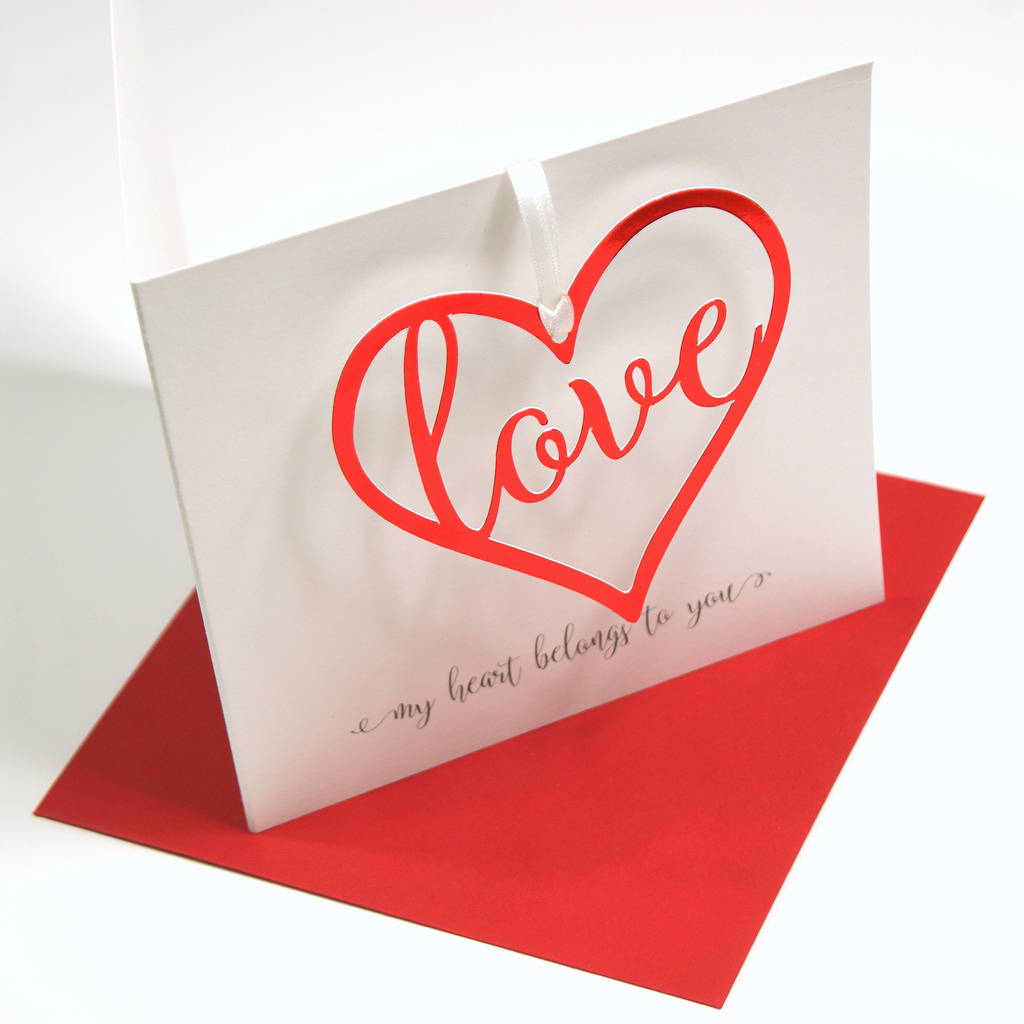 My Heart Belongs To… Personalised Card By The Hummingbird Card Company ...