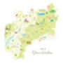 Map Of Gloucestershire, thumbnail 7 of 8