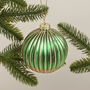G Decor Glass Green And Gold Christmas Decoration, thumbnail 2 of 4