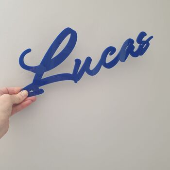 Personalised Rose Gold Acrylic Wall Name, 7 of 7