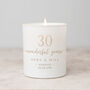 Personalised Couple's Anniversary Candle, thumbnail 2 of 11