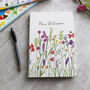 Personalised Wildflower Pattern Teacher Notebook, thumbnail 4 of 4