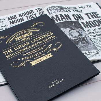 Lunar Landings Personalised Iconic History Book, 4 of 12