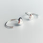 Sterling Silver Heart Ear Jacket Earrings, thumbnail 2 of 6