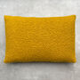 The Bouclé Lumbar Cushion Mustard Yellow, thumbnail 1 of 5