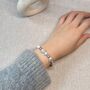 Starry Iridescent Pearl Bracelet, thumbnail 2 of 5