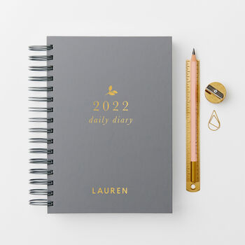 Personalised Classic 2022 Daily Diary, 2 of 9
