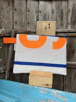No4 Small Recycled Multifunctional Sailcloth Pouch, 8 of 9