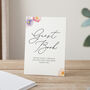 Pressed Floral Personalised Date Wedding Guest Book, thumbnail 2 of 2