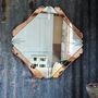 Art Deco Mirror/ Peach Mirror/ Antique Mirror, thumbnail 1 of 4