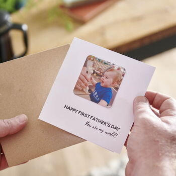 Personalised Father's Day Photo Magnet Card, 2 of 7