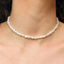 Alyssa Small Pearl Choker Necklace, thumbnail 1 of 2