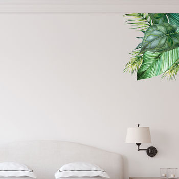 Tropical Leaves Wall Sticker Set, 3 of 3