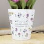 Personalised Wild Flowers Plant Pot, thumbnail 1 of 4