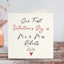 Our First Valentine's Day As Mr And Mrs Card, thumbnail 1 of 4