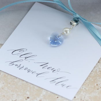 Something Blue Crystal Heart Charm, 5 of 8