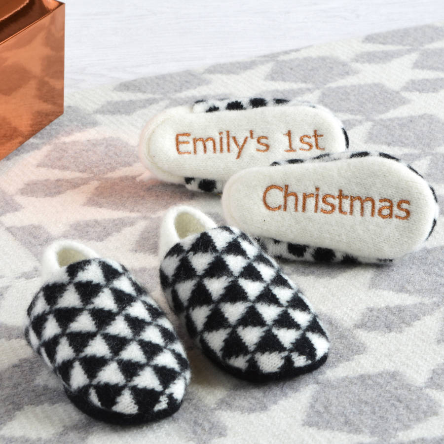 personalised christmas slippers