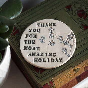 Personalised Ceramic Thank You Coaster, 2 of 4