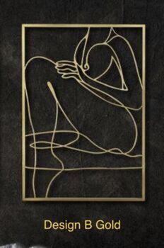 Strike A Pose Line Art Wall Sculptures, Three Colours, 5 of 7