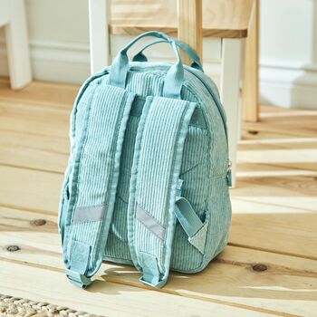 Personalised Transport Sage Mini Cord Backpack, 3 of 5