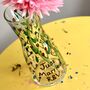 Just Married Initial Bud Vase With Floral Design, thumbnail 1 of 6