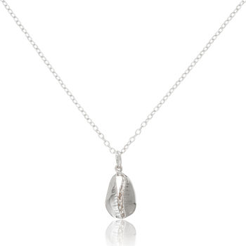Moka Silver Shell Pendant Necklace, 3 of 4
