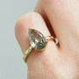 Pear Salt And Pepper Diamond Engagement Ring, 18ct Gold, thumbnail 1 of 8
