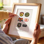 Personalised Father’s Day Patch Print Custom Dad Hobby And Achievement Badges, thumbnail 1 of 3