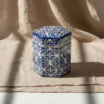 Ginger Jar Pot Elburg Blue White Blue Porcelain, 5 of 6