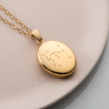Personalised Zodiac Constellation Locket Necklace, 2 of 9