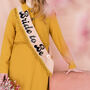 Fringe Detail 70s Style Personalised Hen Party Sash, thumbnail 1 of 4