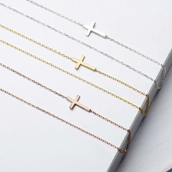 Sideways Cross Necklace, 9 of 10