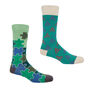 Tri Teal And Jigsaw Green Men's Socks Bundle, thumbnail 1 of 5