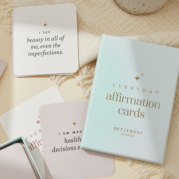 Everyday Affirmation Cards With Beech Wood Stand, 5 of 10